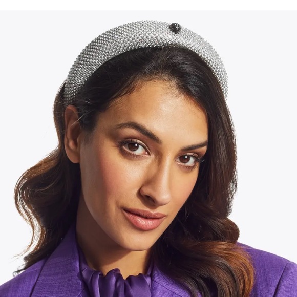 KURT GEIGER VERY SPARKLY CRYSTAL HEADBAND Silver - Picture 3 of 17